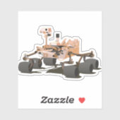 Nieuwsgierigheid Mars Rover Sticker (Vel)