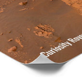 Nieuwsgierigheid Rover Mars Dusty Selfie op Mount Poster (Hoek)