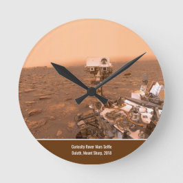 Nieuwsgierigheid Rover Mars Dusty Selfie op Mount  Ronde Klok