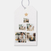 Nieuwskerstfoto met ster cadeaulabel (Voorkant)