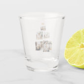 Nieuwskerstfoto met ster shot glas (Achterkant)