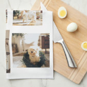 Nieuwskerstfoto met ster theedoek (Quarter Fold)