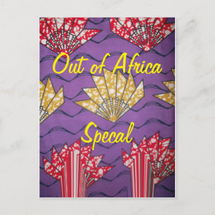 Nieuwste Afrika met traditionele Mode kunst Briefkaart