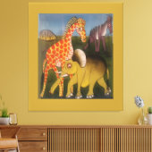Nieuwste Afrikaanse olifant Canvas Afdruk (Insitu (Woonkamer))