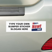 Nieuwste banner 2012 bumpersticker (Op auto)