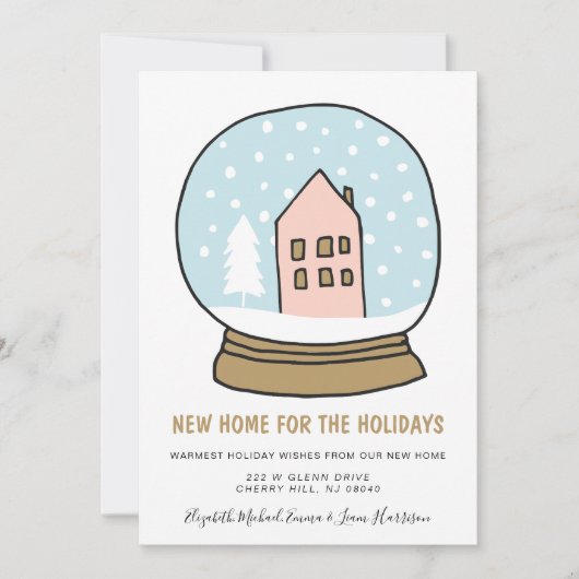 Nieuwste kerstbericht feestdagenkaart (Voorkant)