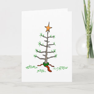 Nieuwste kerstboom ooit Feestdagen Humor Kerstmis Kaart