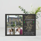 Nieuwste kerstdag 3 Foto Feestdagenkaart (Staand voorkant)