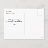 Nieuwste kerstfoto feestdagenkaart (Achterkant)