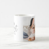 Nieuwste kerstfoto van modern script koffiemok (Center)