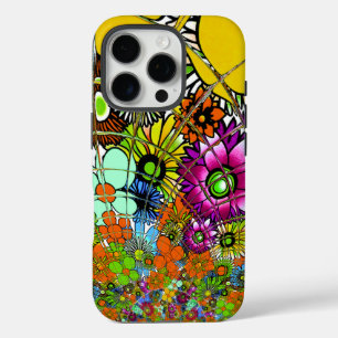 Nieuwste Kleurrijke Verbazingwekkende Bloemenpatro iPhone 16 Pro Hoesje