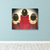 Nieuwste mooie Kenia Maasai Familieideeën Canvas Afdruk (Insitu (Houten vloer))