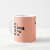 Nieuwste motivatie mok ontwerp voor u (Voorkant links)