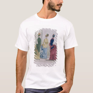 Nieuwste Parijse Modes, driedaagse jurken op een b T-shirt
