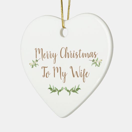 Nieuwste Wed First kerstboom Bauble Editable Keramisch Ornament (Links)