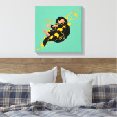 Niffler met goud canvas afdruk (Insitu (Slaapkamer))