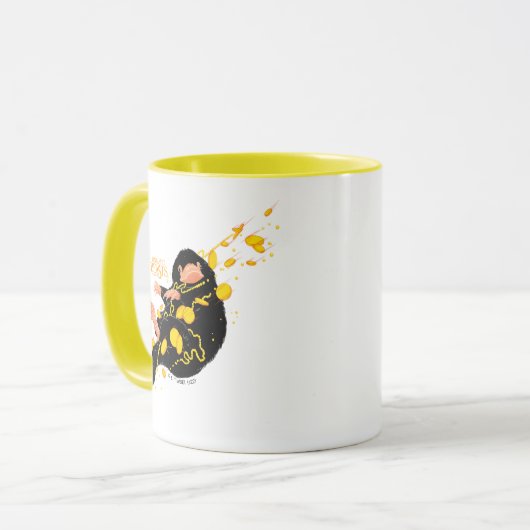 Niffler met goud mok (Voorkant links)