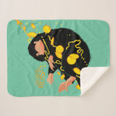 Niffler met goud sherpa deken (Voorkant (horizontaal))