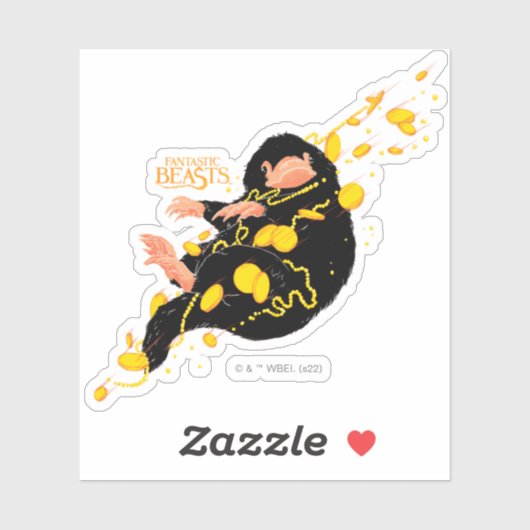 Niffler met goud sticker (Vel)