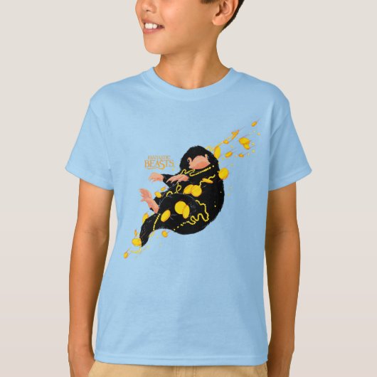 Niffler met goud t-shirt (Voorkant)