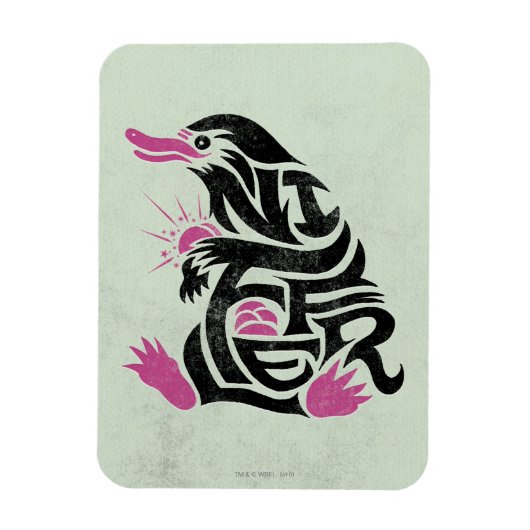 NIFFLER™ Typografie Magneet (Verticaal)