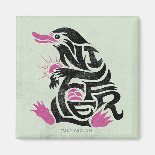 NIFFLER™ Typografie Magneet (Voorkant)