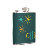 Nifty fifties - atomen en sterren heup kolf heupfles (Rechts)