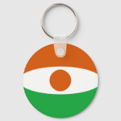 Niger Fisheye Flag Sleutelhanger (Voorkant)