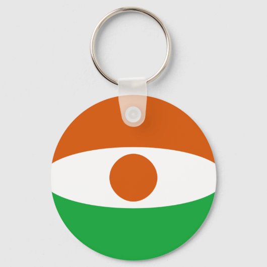 Niger Fisheye Flag Sleutelhanger (Voorkant)