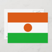 Niger Flag Briefkaart (Voorkant / Achterkant)