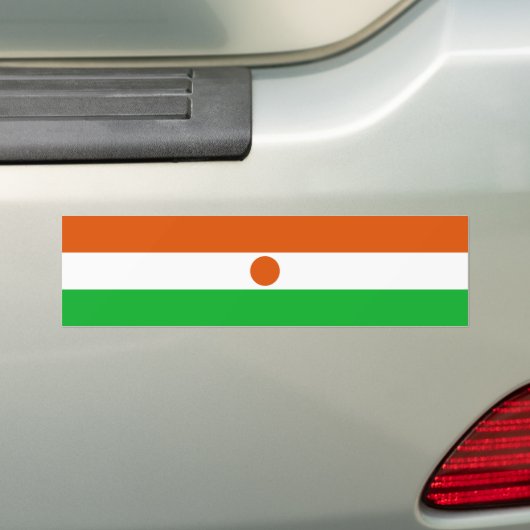 Niger Flag Bumpersticker (Op auto)