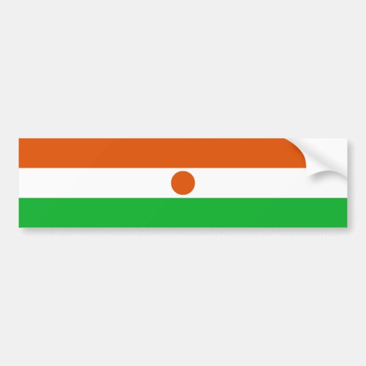 Niger Flag Bumpersticker (Voorkant)