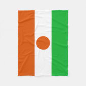 Niger Flag Fleece Deken (Voorkant)