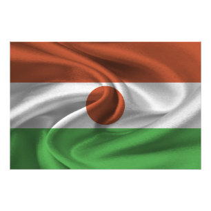 Niger Flag Foto Afdruk
