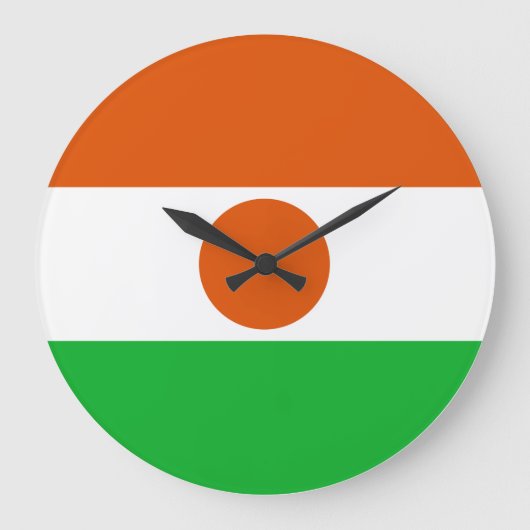 Niger Flag Grote Klok (Voorkant)
