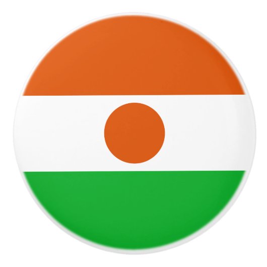 Niger Flag Keramische Knop (Voorkant)
