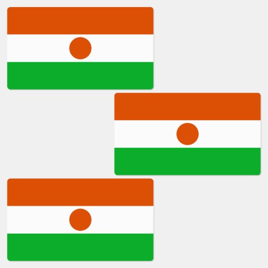 Niger Flag Labels (Groep)