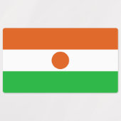 Niger Flag Labels (Design 2)
