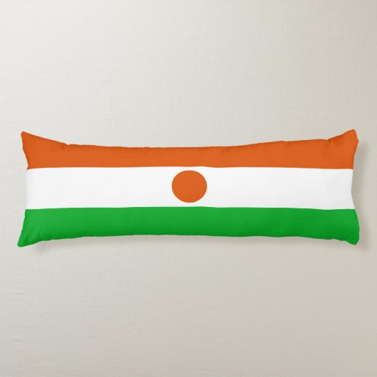 Niger Flag Lichaamskussen (Voorkant)