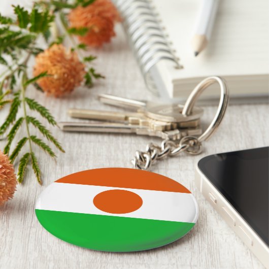 Niger Flag Sleutelhanger (Zijkant)