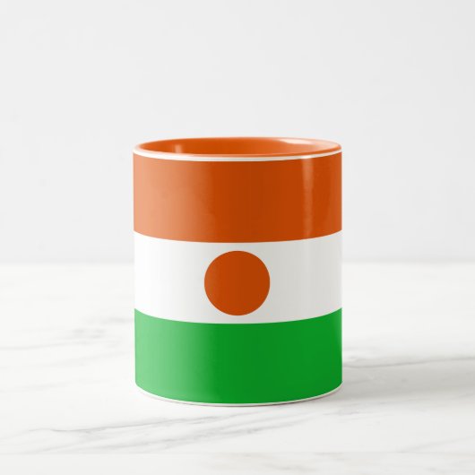 Niger Flag Tweekleurige Koffiemok (Center)