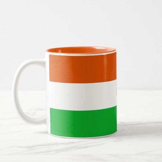 Niger Flag Tweekleurige Koffiemok (Links)