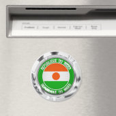 Niger Round Emblem Magneet (Insitu (Vaatwasser))
