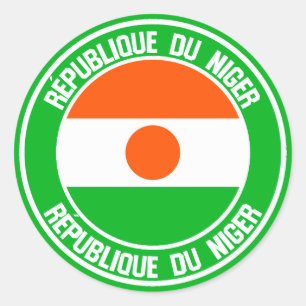 Niger Round Emblem Ronde Sticker