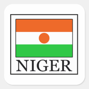 Niger Vierkante Sticker
