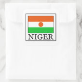 Niger Vierkante Sticker (Tas)
