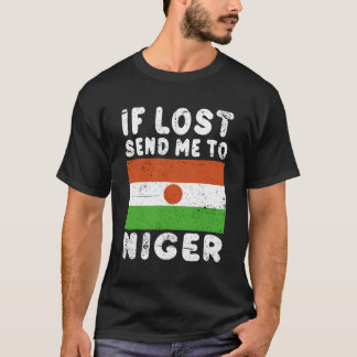 Niger vlag souvenir - als verloren stuur me naar N T-shirt