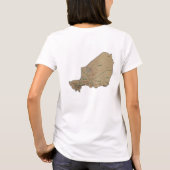 Niger vlag x kaart T-Shirt (Achterkant)