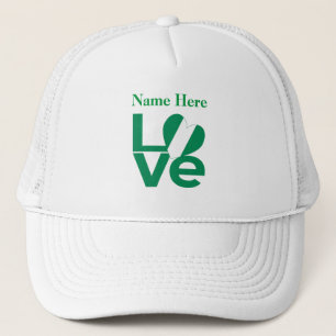 Nigeraans Groen LOVE Hart Vlag Gepersonaliseerd Trucker Pet