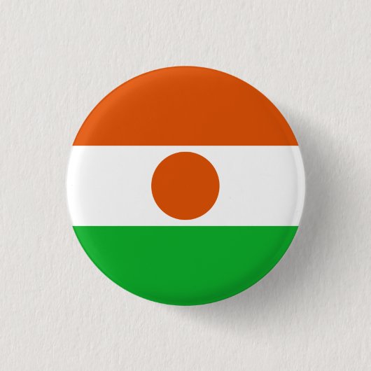 Nigerese vlag, vlag van Niger Ronde Button 3,2 Cm (Voorkant)